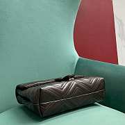 Okify Gucci Marmont Medium Bag Dark Brown Chevron 31x17x8cm - 2