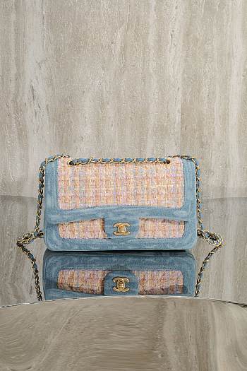 Okify CC Tweed Flap Bag 25cm 27551