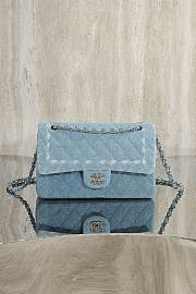 Okify CC Flap Bag Denim 25cm 27555 - 1