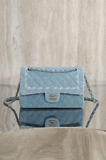 Okify CC Flap Bag Denim 25cm 27555