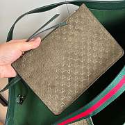 Okify Gucci Giglio Large Tote Bag Brown Olive 60x47x16cm - 2
