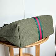 Okify Gucci Giglio Large Tote Bag Green 60x47x16cm - 5