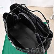Okify Bottega Veneta Andiamo Bag Black Silver Hardware 45x34x22cm - 4