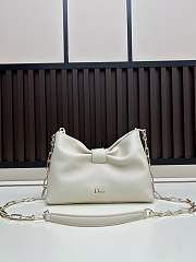 Okify Dior Small Bow Bag White Lambskin 27x18x8cm - 1