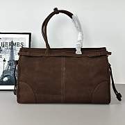 Okify Prada Bonnie Bag Dark Brown Suede 38x24x12cm - 6