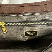 Okify Prada Bonnie Bag Dark Brown Suede 38x24x12cm - 4