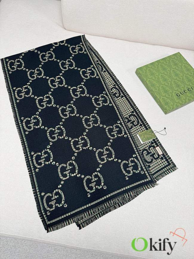 Okify Gucci Wool Scarf 180x47cm - 1