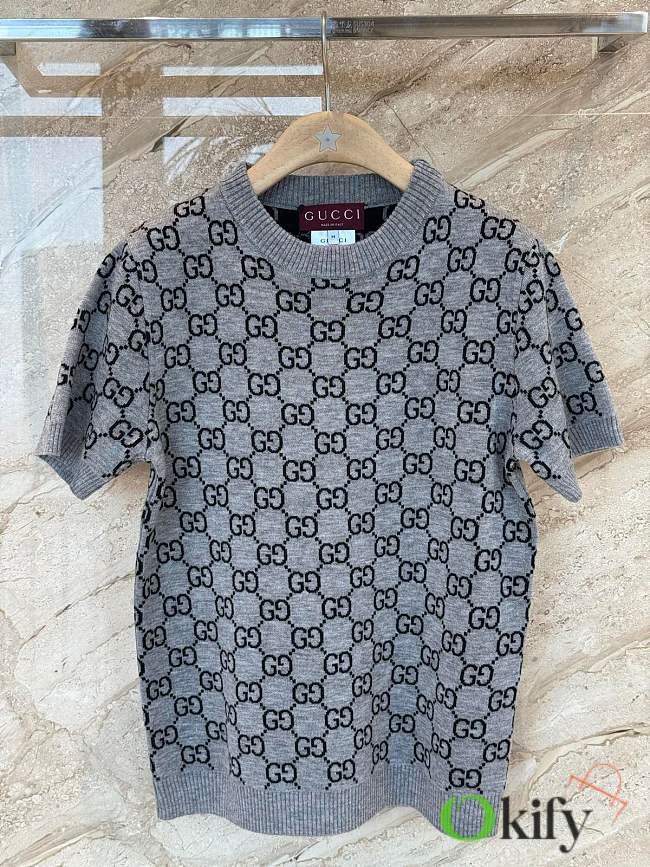 Okify Gucci Women Gray Shirt - 1
