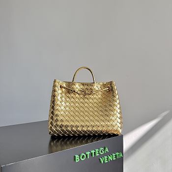 Okify Bottega Veneta Medium Andiamo Bag Gold 32x24x12cm