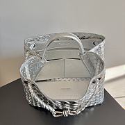 Okify Bottega Veneta Medium Andiamo Bag Silver 32x24x12cm - 3