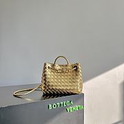 Okify Bottega Veneta Small Andiamo Bag Gold 25x22x10cm - 1