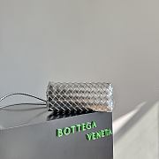 Okify Bottega Veneta Small Andiamo Bag Silver 25x22x10cm - 3