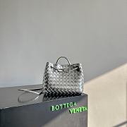 Okify Bottega Veneta Small Andiamo Bag Silver 25x22x10cm - 1