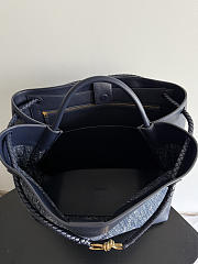 Okify Bottega Veneta Large Andiamo Bag Denim Blue 42x35x18cm  - 2
