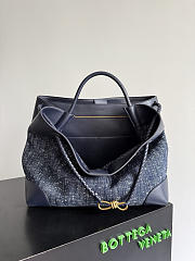 Okify Bottega Veneta Large Andiamo Bag Denim Blue 42x35x18cm  - 3