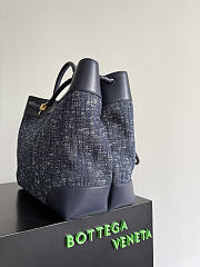Okify Bottega Veneta Large Andiamo Bag Denim Blue 42x35x18cm  - 4