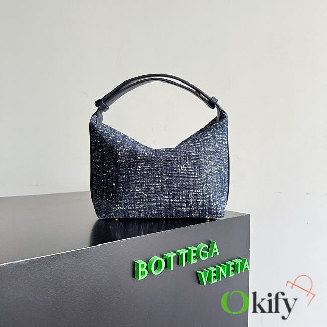 Okify Bottega Veneta Wallace Bag Denim Blue 20x13x9.5cm - 1
