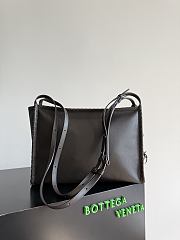 Okify Bottega Veneta Corriere Messenger Bag Dark Brown 39x29x14.5cm - 2