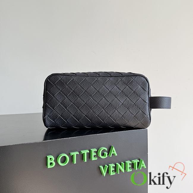 Okify Bottega Veneta Dark Blue Toiletry Pouch 26x13x10cm - 1