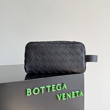 Okify Bottega Veneta Dark Blue Toiletry Pouch 26x13x10cm