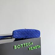Okify Bottega Veneta Bang Bang Vanity Case Bag Dark Blue Suede 22x12.5x5cm - 2