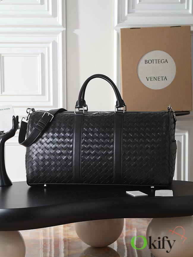Okify Bottega Veneta Duffle Bag Black 55x29x24cm - 1