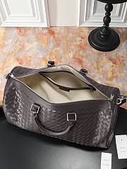 Okify Bottega Veneta Duffle Bag Dark Brown 55x29x24cm - 4