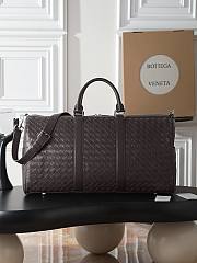 Okify Bottega Veneta Duffle Bag Dark Brown 55x29x24cm - 1
