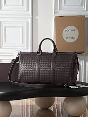Okify Bottega Veneta Duffle Bag Dark Brown 50x27x24cm - 2