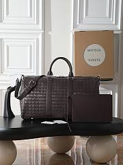 Okify Bottega Veneta Duffle Bag Dark Brown 50x27x24cm - 1