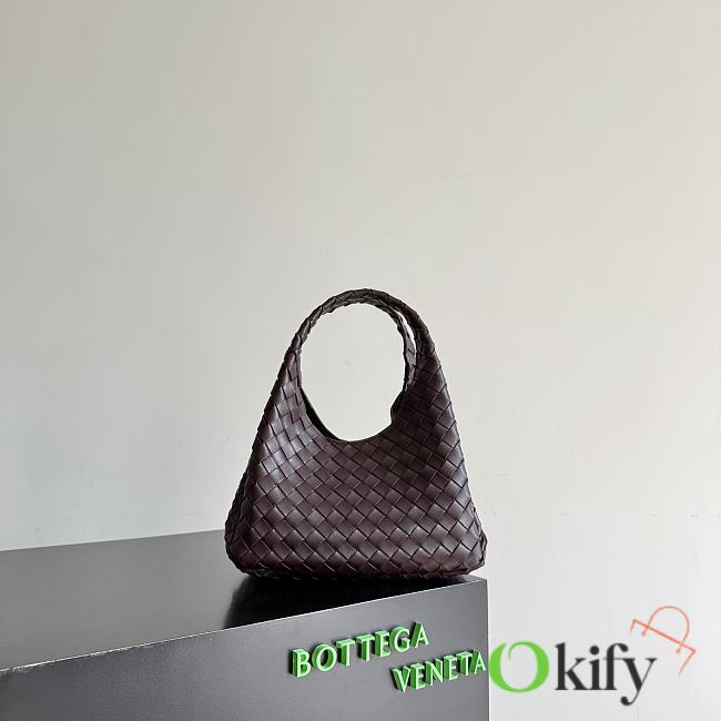 Okify Bottega Veneta Campana Bag Dark Red 28x16x15cm - 1