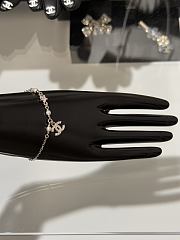 Okify CC Silver Bracelet With Pearl And Diamonds - 4