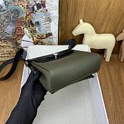 Okify Hermes Herbag Zip 20 Bag Black And Green  - 4