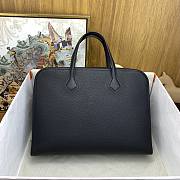 Okify Hermes Victoria Light Briefcase Black 38cm - 1