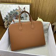Okify Hermes Victoria Light Briefcase Golden Brown 38cm - 5