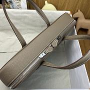 Okify Hermes Victoria Light Briefcase Gray 38cm - 6