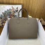 Okify Hermes Victoria Light Briefcase Gray 38cm - 1