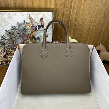 Okify Hermes Victoria Light Briefcase Gray 38cm