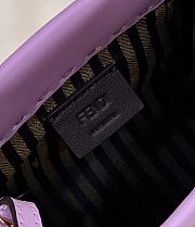 Okify Fendi Sunshine Mini Tote Bag Purple 18x13x6cm - 2
