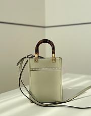 Okify Fendi Sunshine Mini Tote Bag Light Green 18x13x6cm - 2