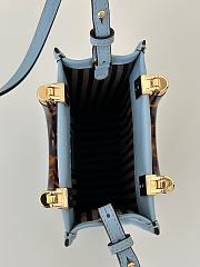 Okify Fendi Sunshine Mini Tote Bag Light Blue 18x13x6cm - 6