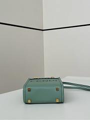 Okify Fendi Sunshine Mini Tote Bag Sage Green 18x13x6cm - 6