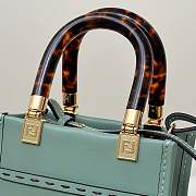 Okify Fendi Sunshine Mini Tote Bag Sage Green 18x13x6cm - 4