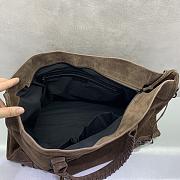 Okify Balenciaga Le City Extra Large Bag Dark Brown Suede 46x30x17cm - 6