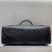 Okify Balenciaga Le City Extra Large Bag Black With Silver Hardware 46x30x17cm - 3