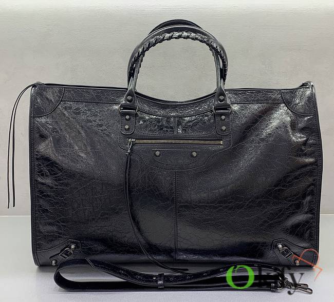 Okify Balenciaga Le City Unbeatable Large Bag Black 55x35x20cm  - 1