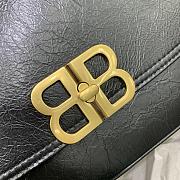 Okify Balenciaga Large BB Soft Flap Bag Black With Gold Hardware 35x24cm - 6