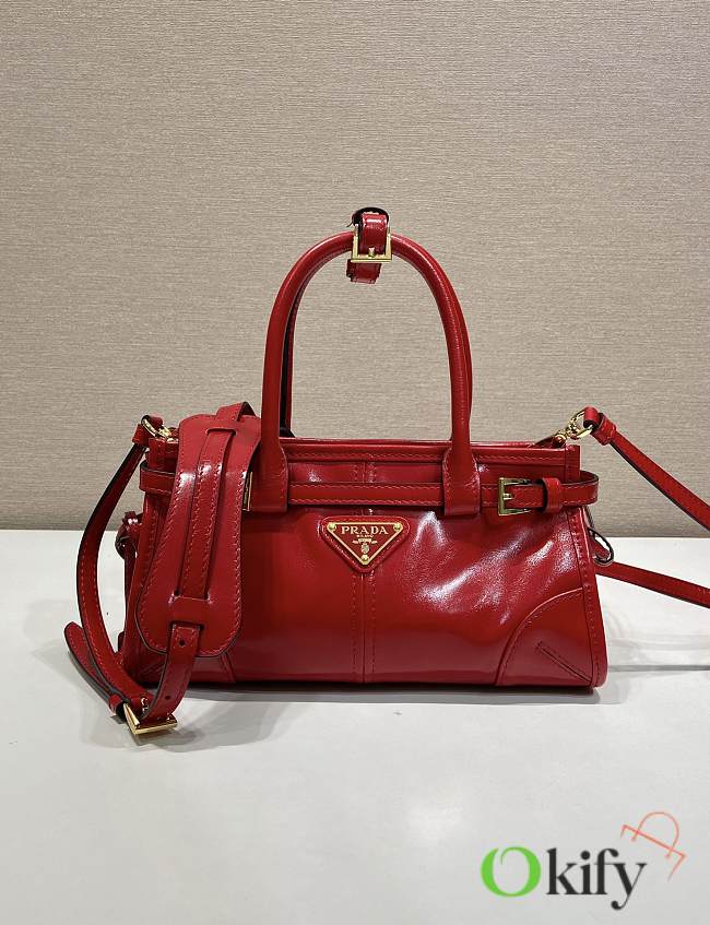 Okify Prada Bonnie Bag Red 23.5x12x9cm 1BA486  - 1