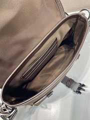 Okify Prada Re-Nylon And Leather Smartphone Case Bag Brown 2ZT071 19x13x5.5cm - 3