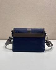 Okify Prada Re-Nylon And Leather Smartphone Case Bag Dark Blue 2ZT071 19x13x5.5cm - 3